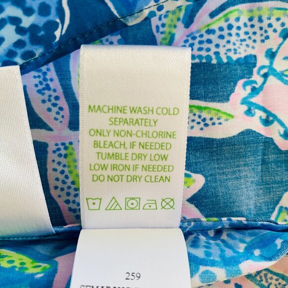 NEW with TAGS Lilly Pulitzer Bernadette Top in Macaw Blue size XXS MSRP $128 - Picture 12 of 13